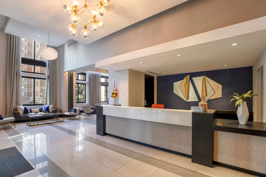 A brand new renovated lobby designed for your comfort and convenience