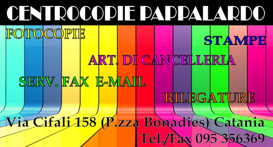 Gallery Cliente Centrocopie di Pappalardo Giuseppe Catania 095 356369