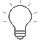 Lightbulb icon.