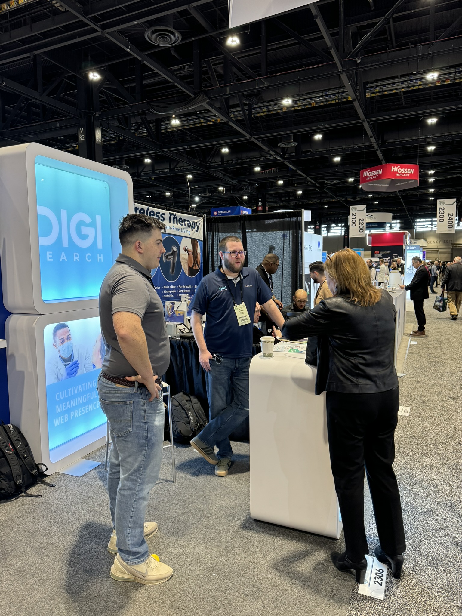 The DIGI Search booth at the 2025 Chicago Midwinter Meeting