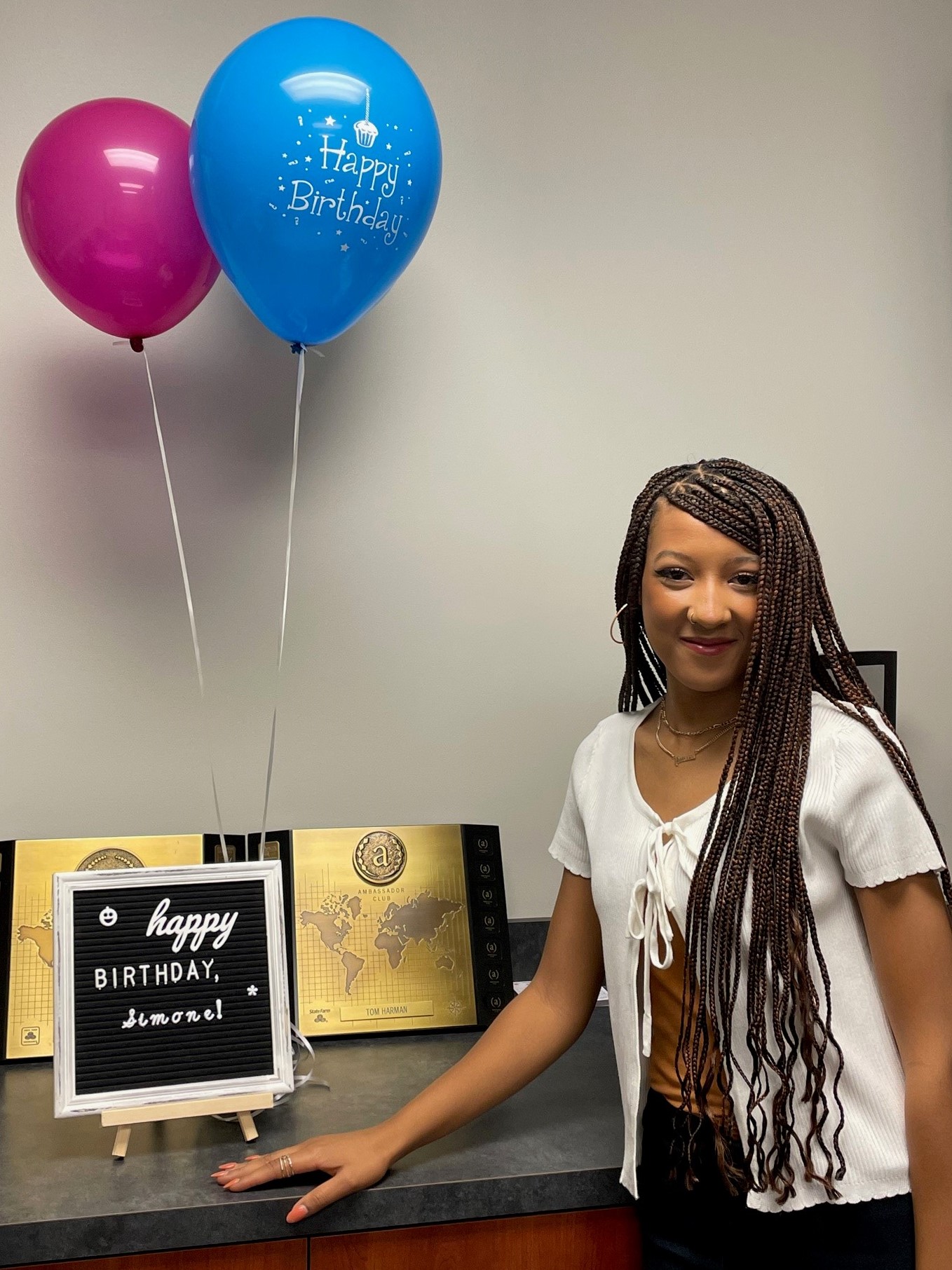 If you happen to see or talk to Simone Price today, be sure to wish her a happy birthday!  We hope you have a wonderful day, Simone!
