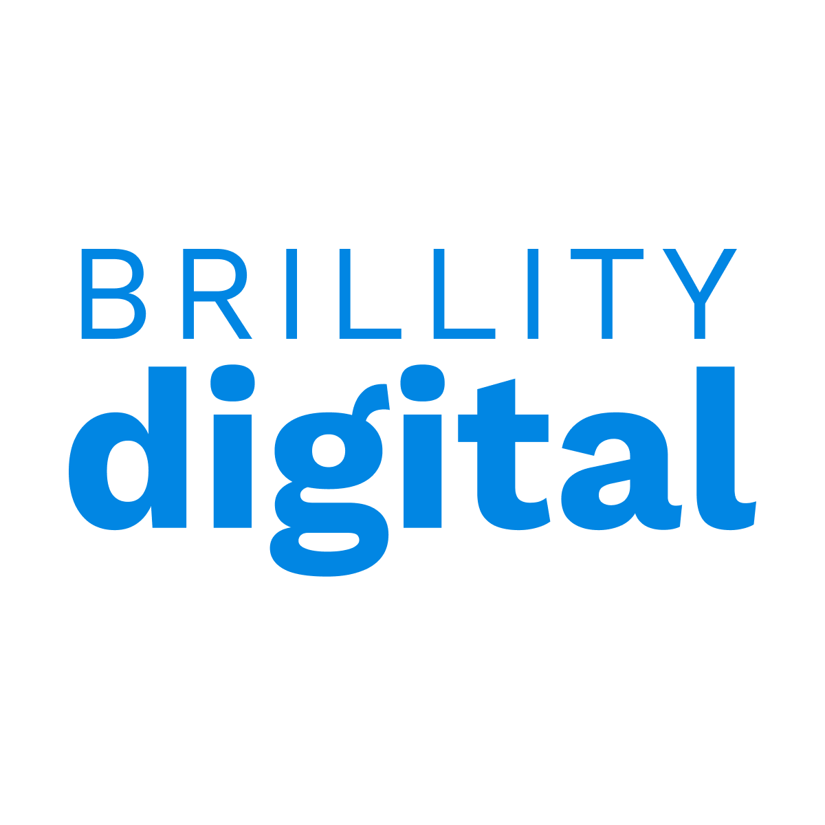 Brillity Digital stacked text blue text with white background Brillity Digital Fort Collins (970)591-4642