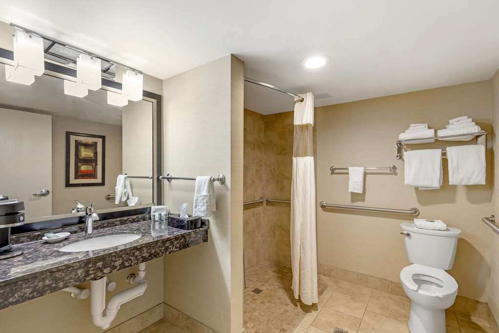 ADA Two Queen - Roll In Shower Bathroom