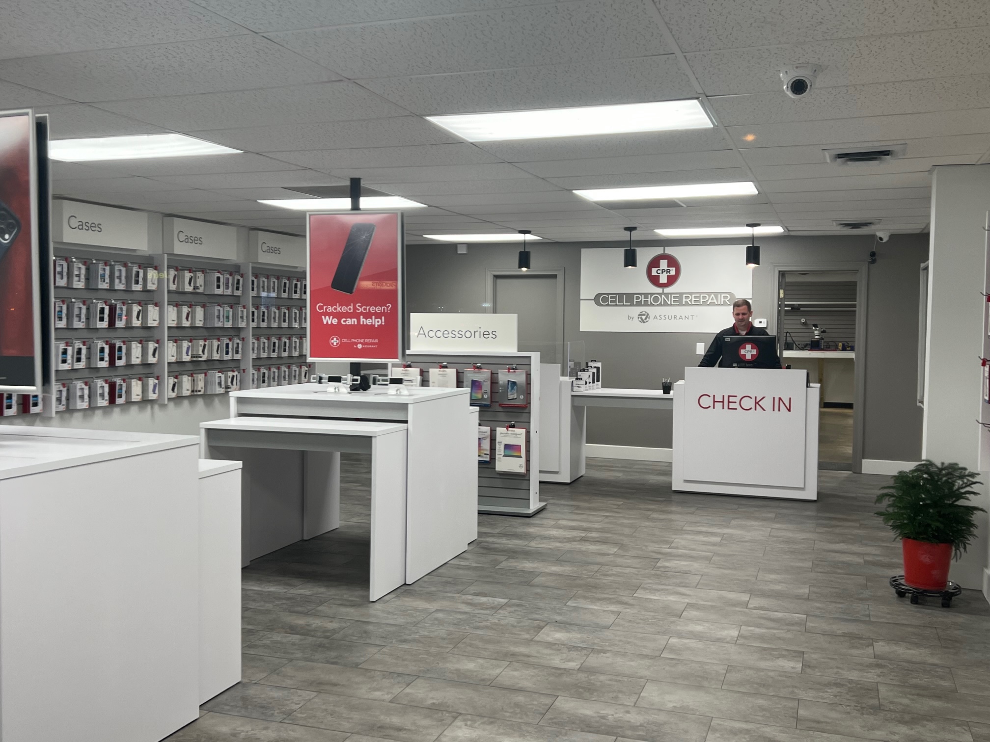 Store Interior of CPR Cell Phone Repair Findlay OH