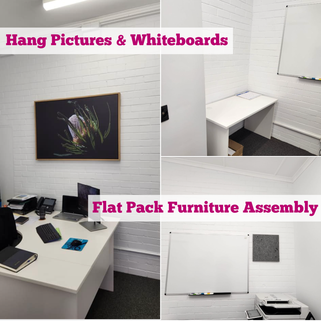 We can hang Pictures, Artwork, Mirrors, Whiteboards, TVs etc. Hire A Hubby Grafton Nymboida 1800 803 339
