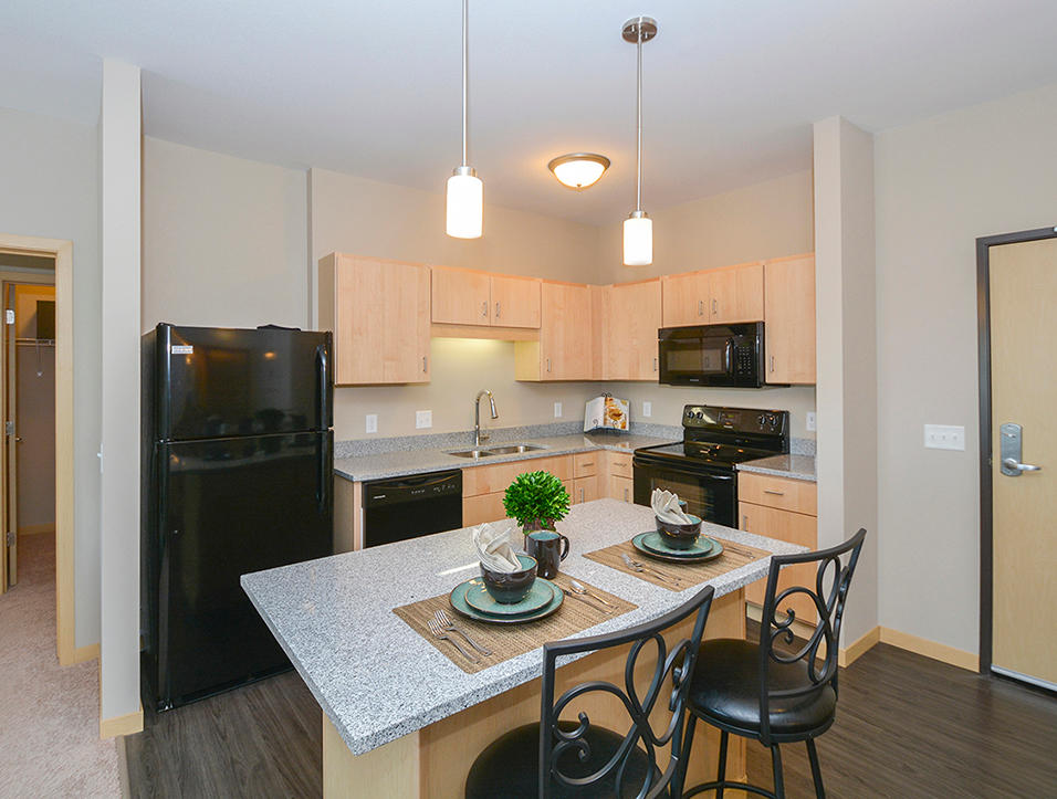 Fully-Equipped Kitchen With Large Island