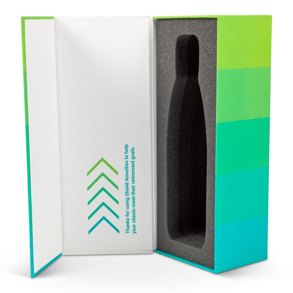 Magnetic gift box with custom foam insert. Custom packaging by PLC Print.