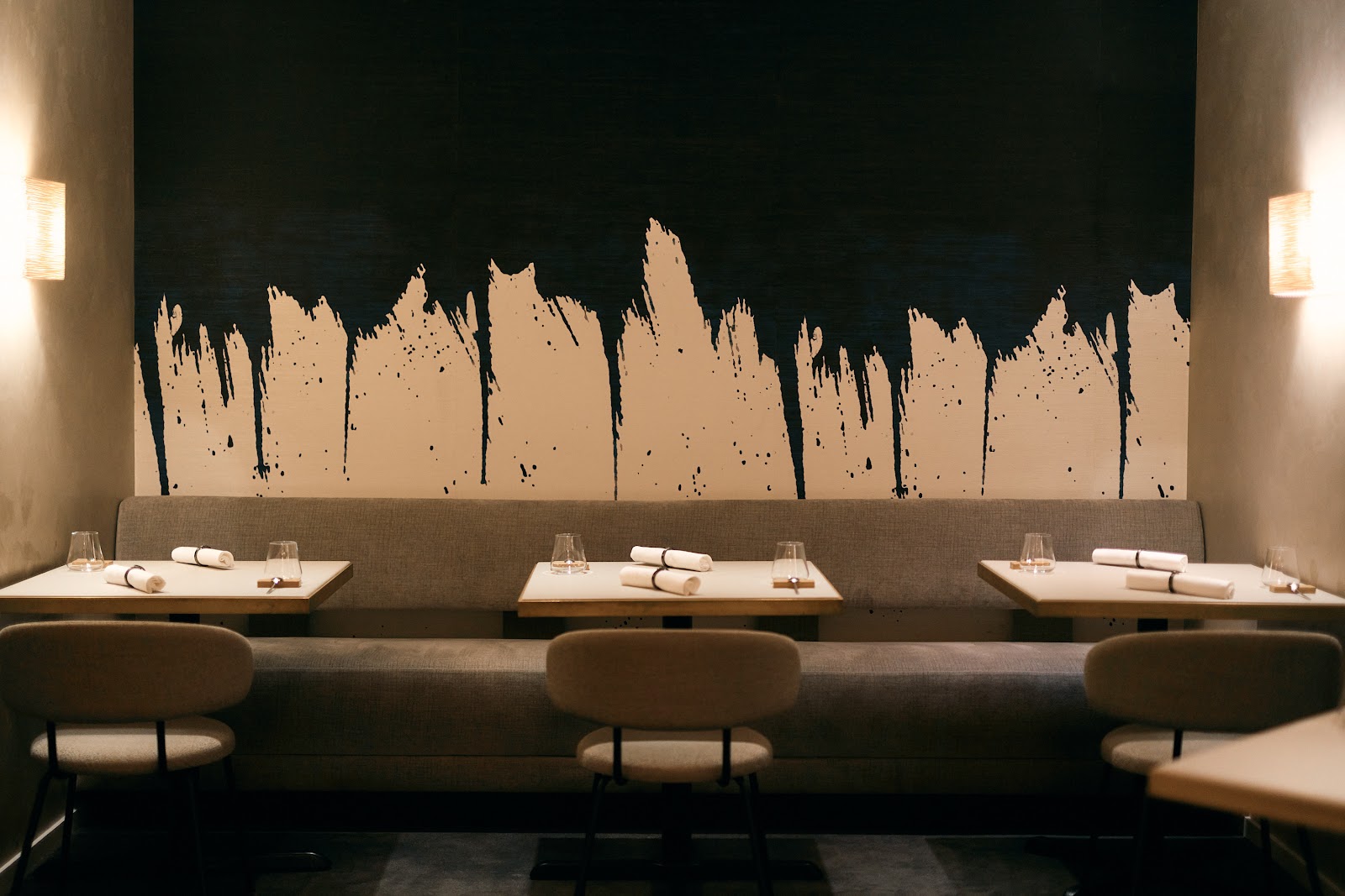 The dining room at Essential by Christophe. An intimate room a short walk from Lincoln Center, on Manhattan's Upper West Side.