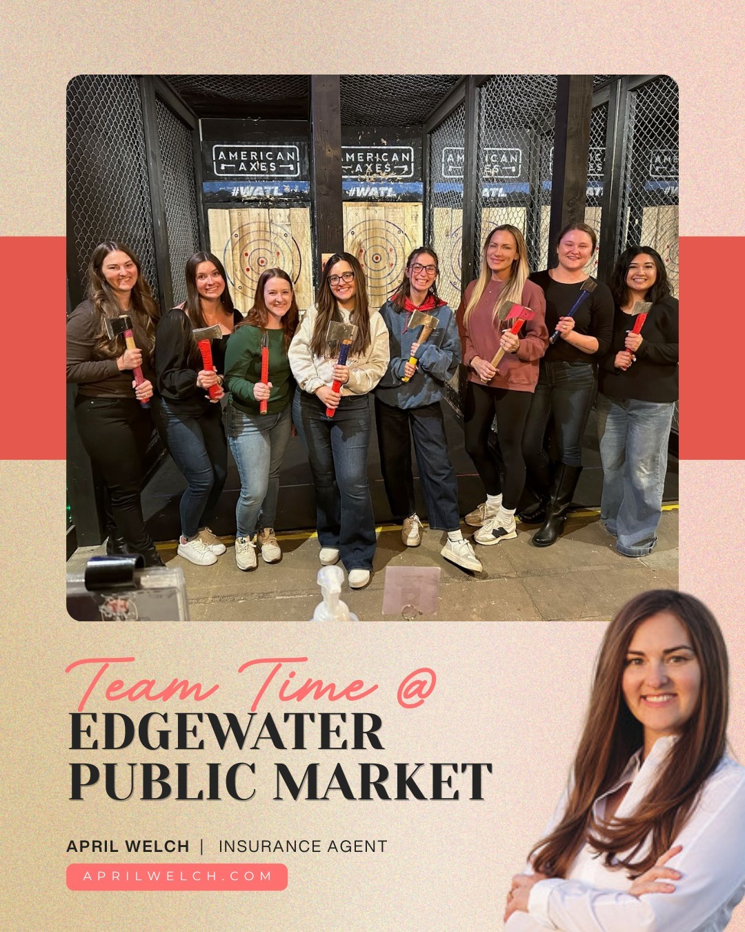 Nothing beats spending time together outside the office! Our team recently visited American Axes at Edgewater Public Market for a fun night of laughs, teamwork, and a little friendly competition