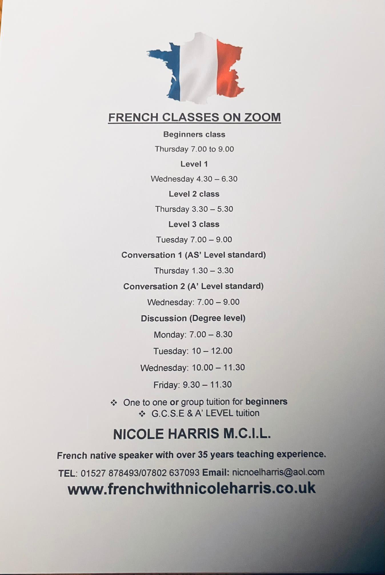Images French with Nicole Harris