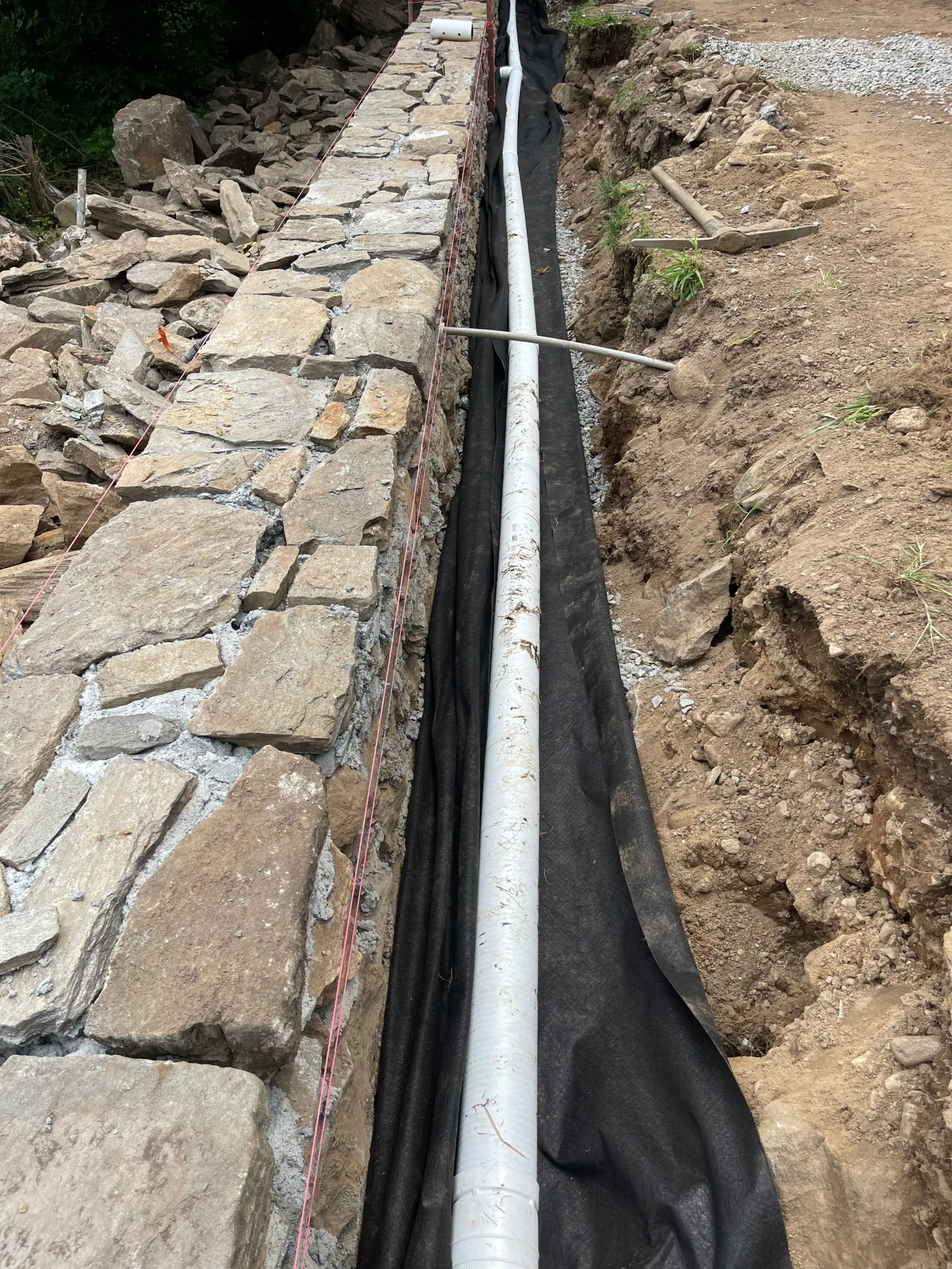 Site prep and grading for a masonry project - Excavation, Drainage & Site Prep project by General Masonry LLC.
