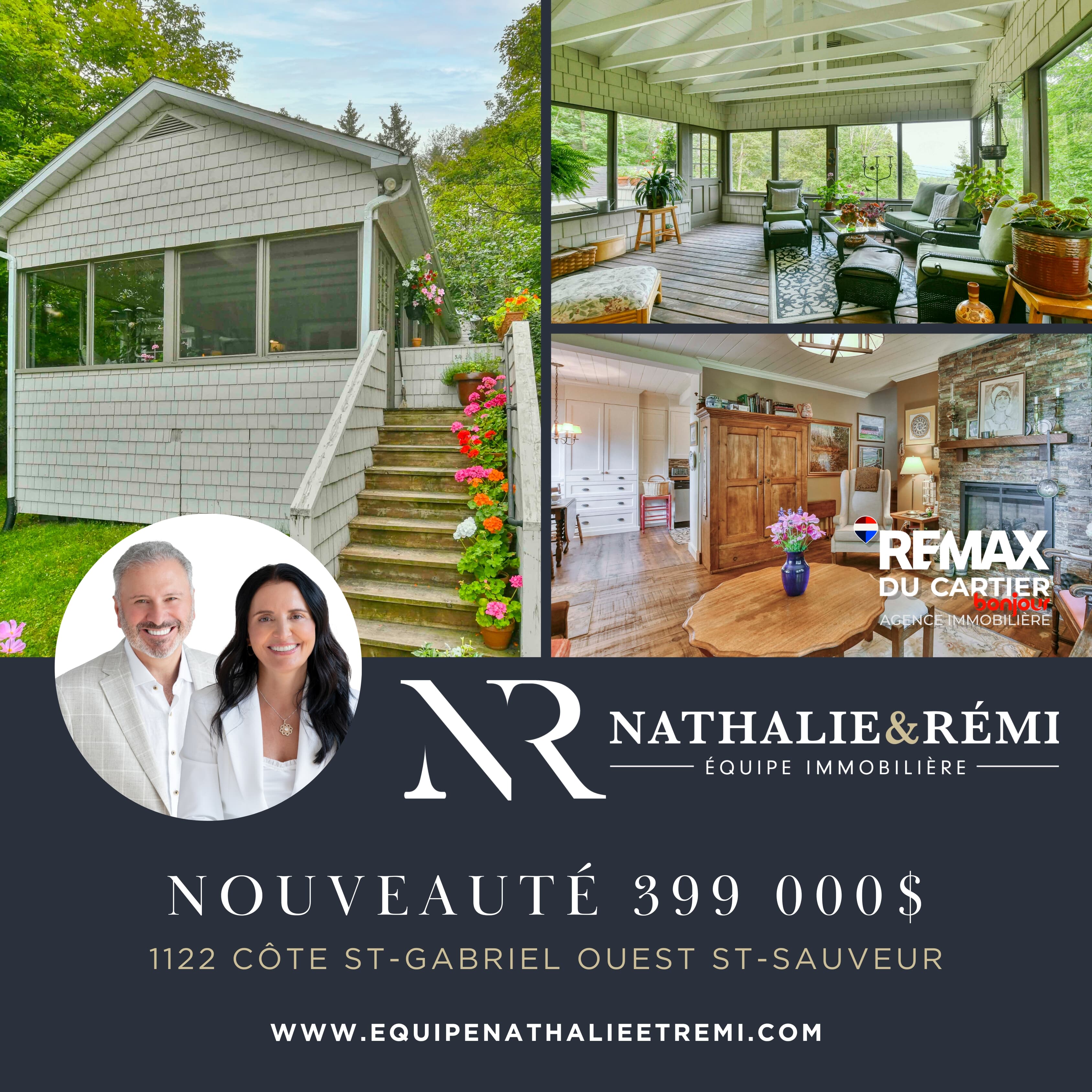 Images Nathalie & Rémi Équipe Immobilière RE/MAX DU CARTIER BONJOUR - Courtier immobilier Saint-Sauveur