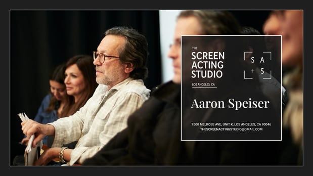 Images Aaron Speiser - The Screen Acting Studio