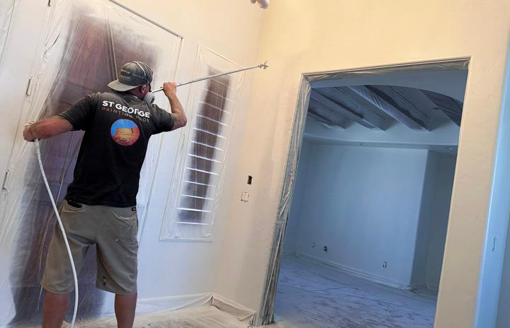 Professional interior repaint in St. George, Utah.