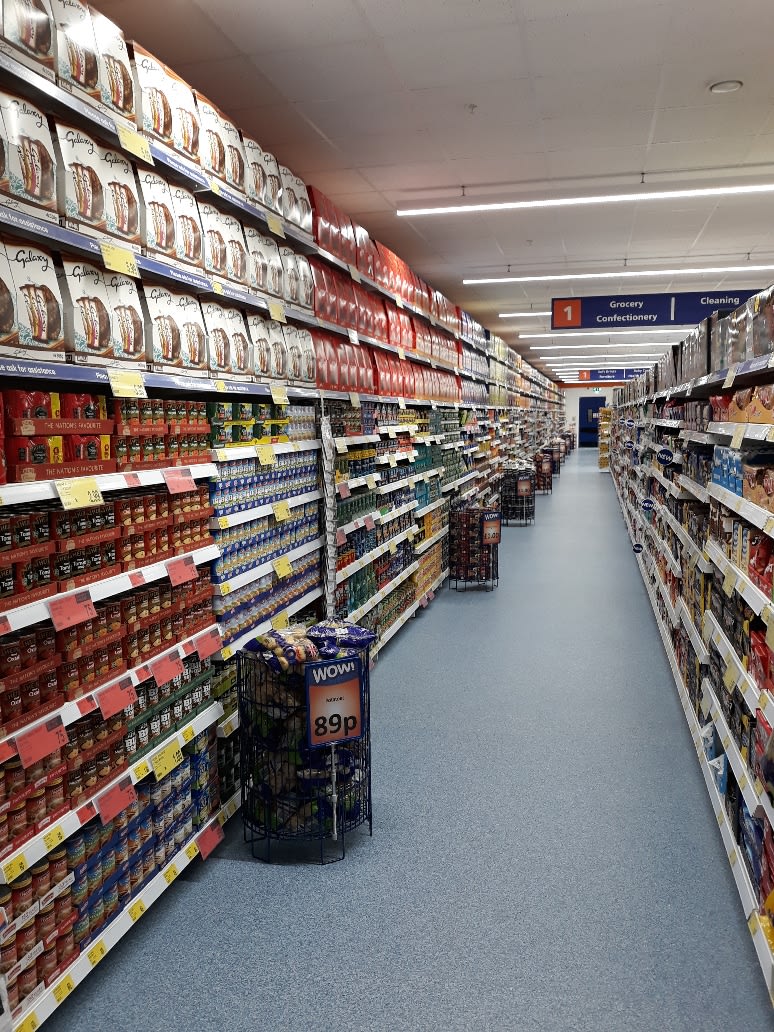 B&M's brand new store in Livingston stocks a wide range of products at low prices, including soups and pasta for the food cupboard, and even seasonal items like yummy Easter eggs!