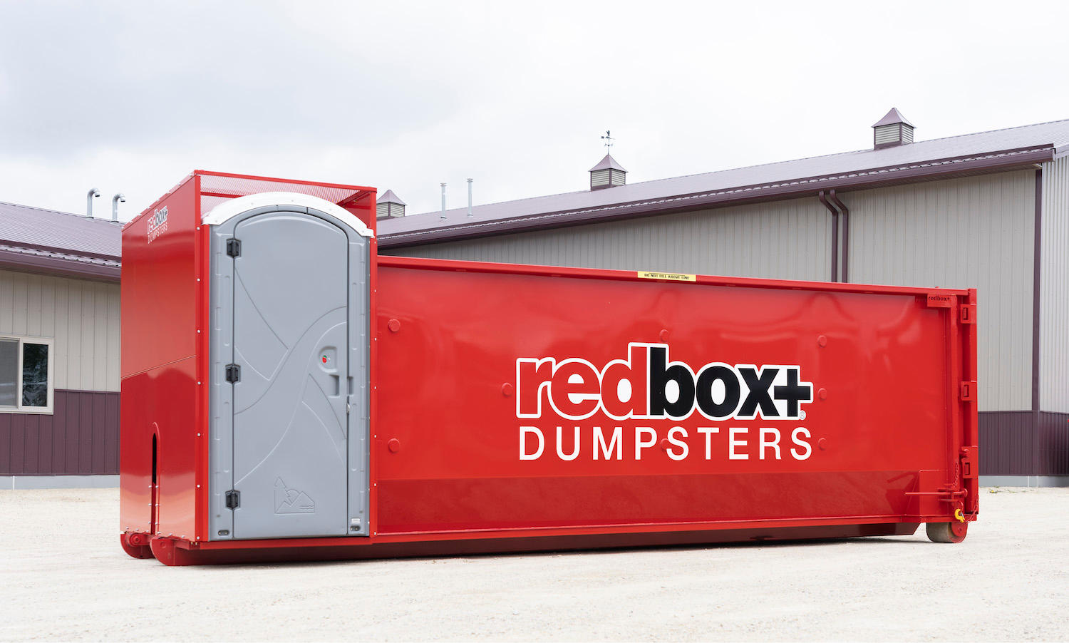 Elite roll-off dumpster with porta potty combo in Toledo