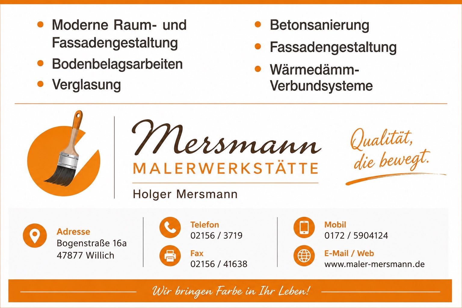 Malerwerkstätte Mersmann, Bogenstr. 16 A in Willich