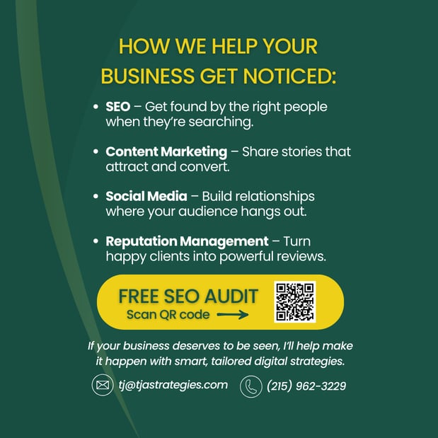 Images TJA Strategies: SEO, Social Media & Content Strategy