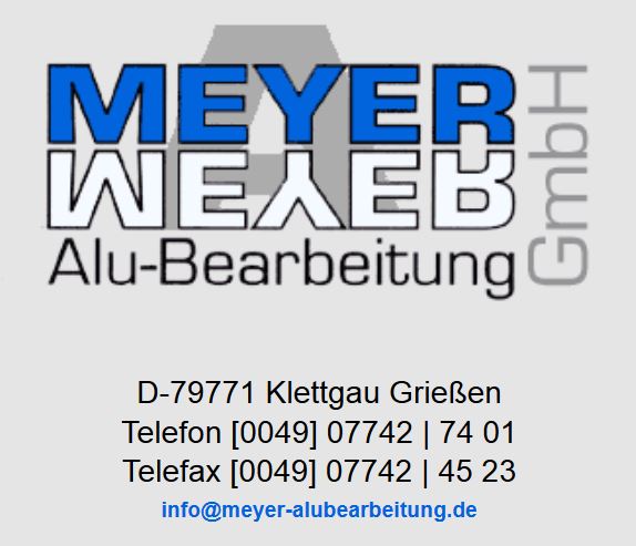 Meyer Alu-Bearbeitung GmbH, Johann-Bucher-Strasse 3 in Klettgau