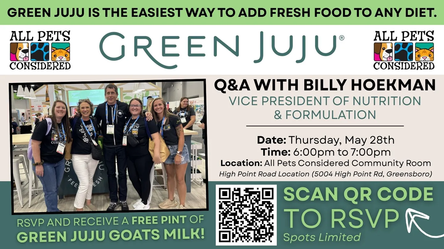 Image of Local Pet Event Green JuJu Q&A with Billy Hoekman Nearby