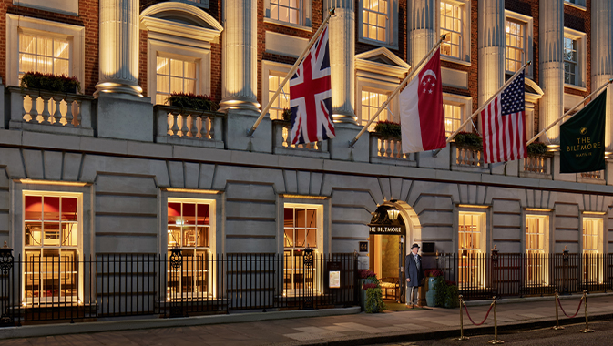 Exterior of hotel