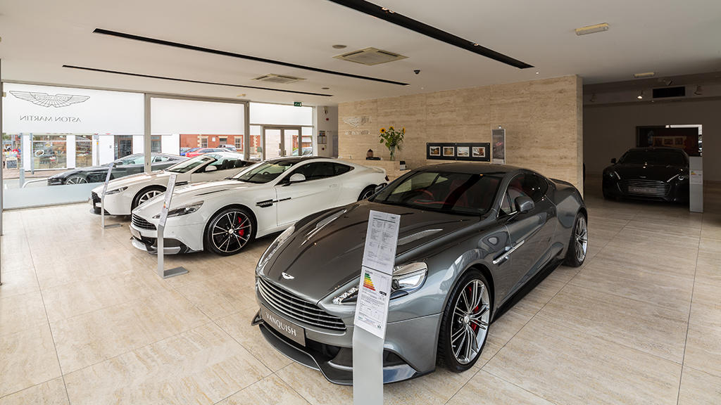 Inside the Aston Martin Wilmslow showroom