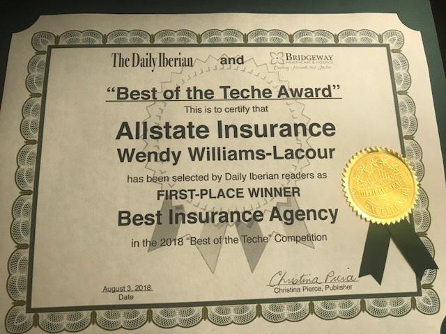 Images Wendy Williams-Lacour: Allstate Insurance