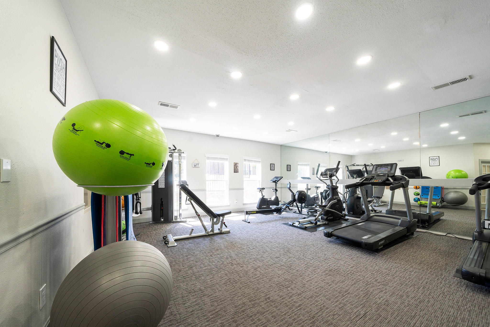 Break a sweat in our fitness center.
