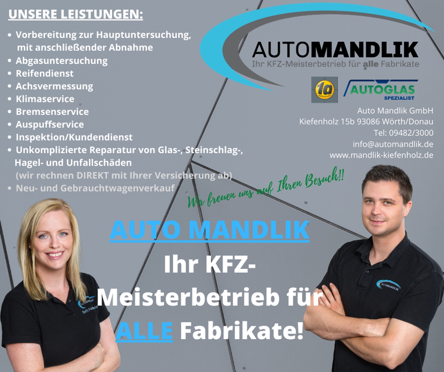 Auto Mandlik GmbH, Kiefenholz 15 b in Wörth/Donau