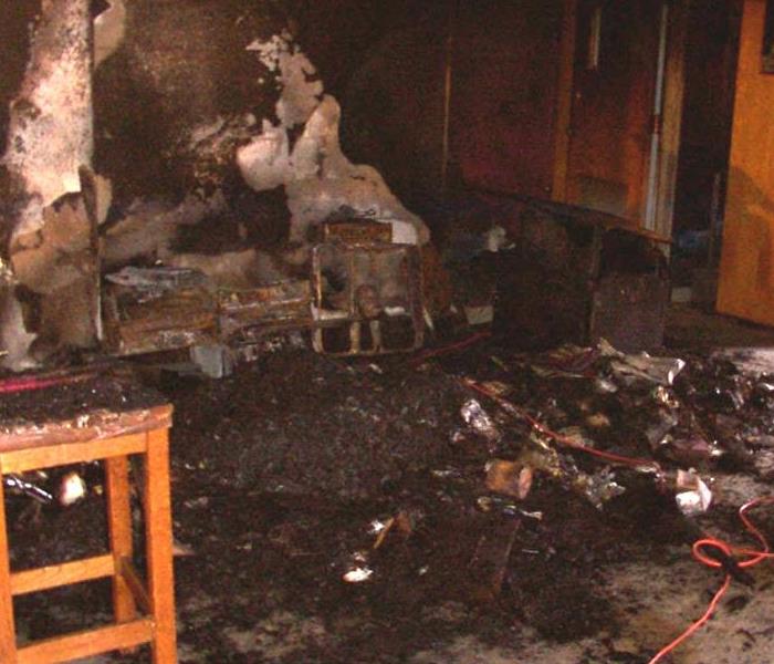 Electrical Fire Damage in a Classroom
