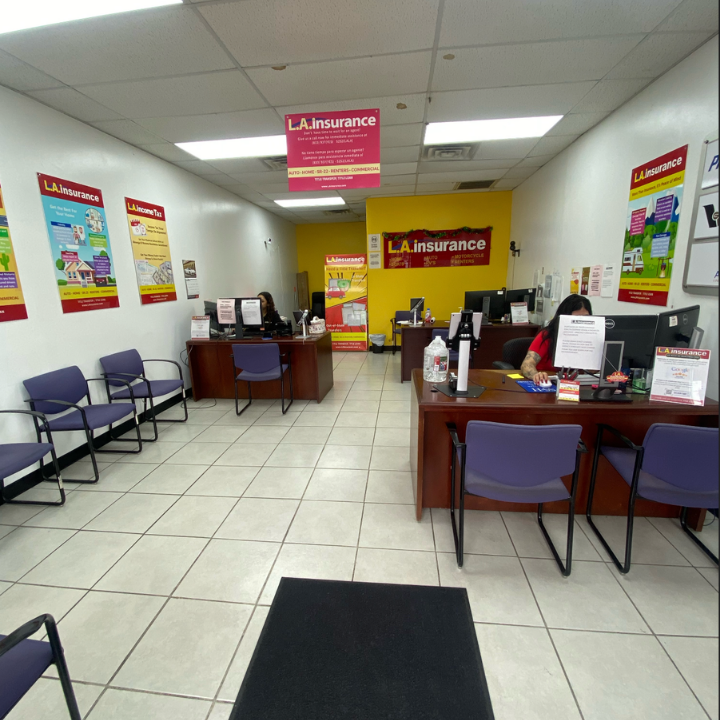 Interior of the L.A. Insurance Agency located at 9793 Beechnut St in TX 