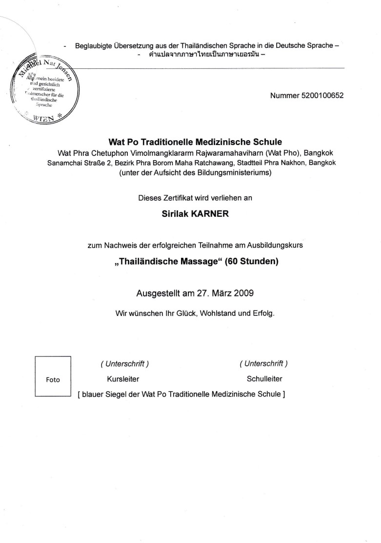 Bild 14 von Sirilak Karner Sawasdee Thai Massage