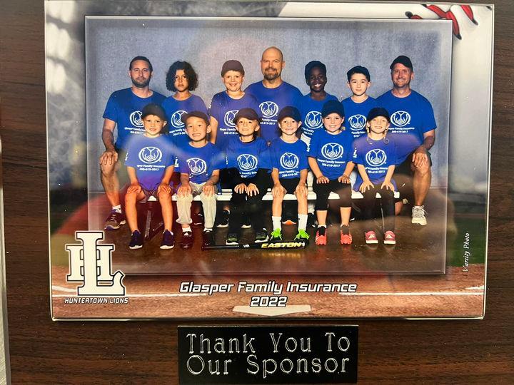 Glasper Family Insurance Tball Team