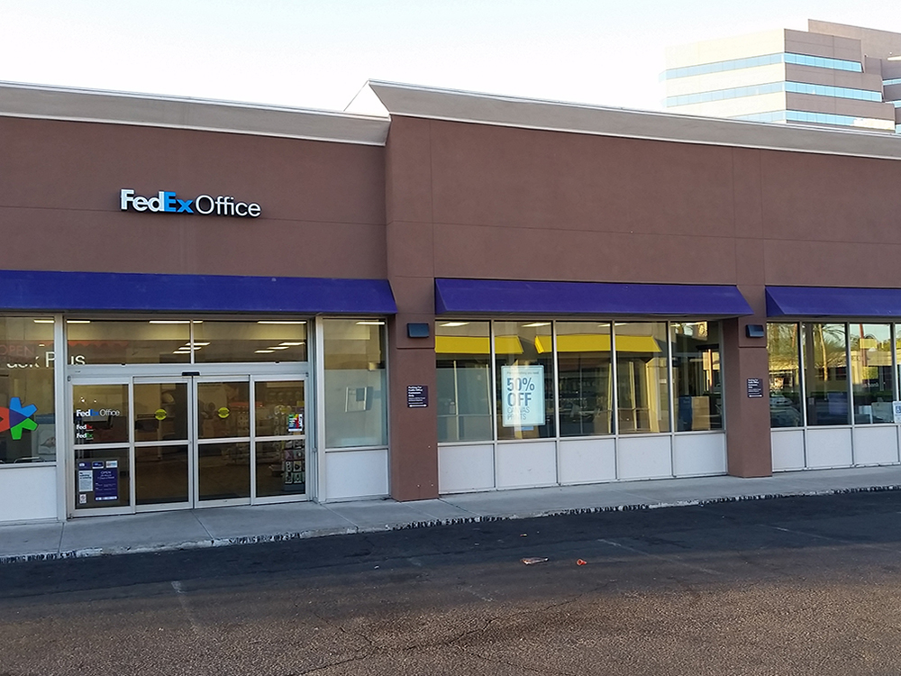 Exterior photo of FedEx Office location at 3801 N Central Ave\t Print quickly and easily in the self-service area at the FedEx Office location 3801 N Central Ave from email, USB, or the cloud\t FedEx Office Print & Go near 3801 N Central Ave\t Shipping boxes and packing services available at FedEx Office 3801 N Central Ave\t Get banners, signs, posters and prints at FedEx Office 3801 N Central Ave\t Full service printing and packing at FedEx Office 3801 N Central Ave\t Drop off FedEx packages near 3801 N Central Ave\t FedEx shipping near 3801 N Central Ave