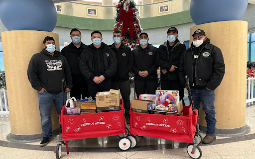 "Our Precision Fresno team donating toys to the local children's hospital! Thank you to all who donated this giving season!"