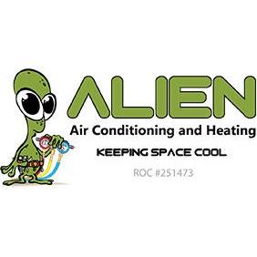 Alien Air Conditioning and Heating Logo