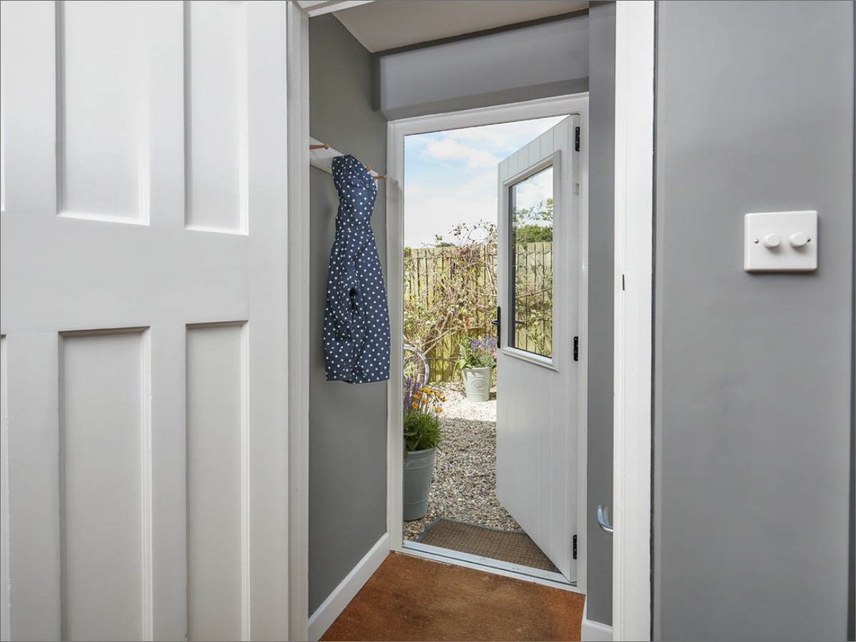 An Anglian front door shown from the inside.