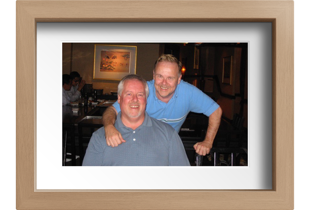 A photo of Garry and his brother Greg.