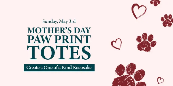 Image of Local Pet Event Mother's Day Paw Print Totes Nearby