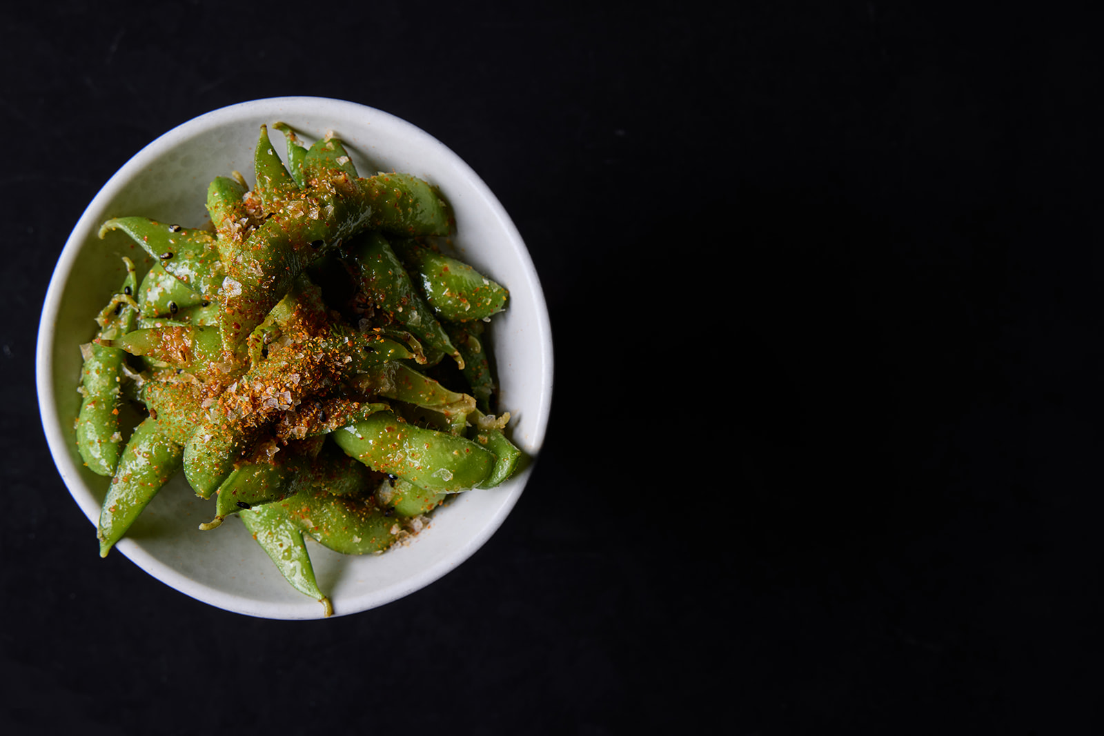 8 at The Londoner, Edamame Candy, Tossed in Lemon Butter & Chilli Salt