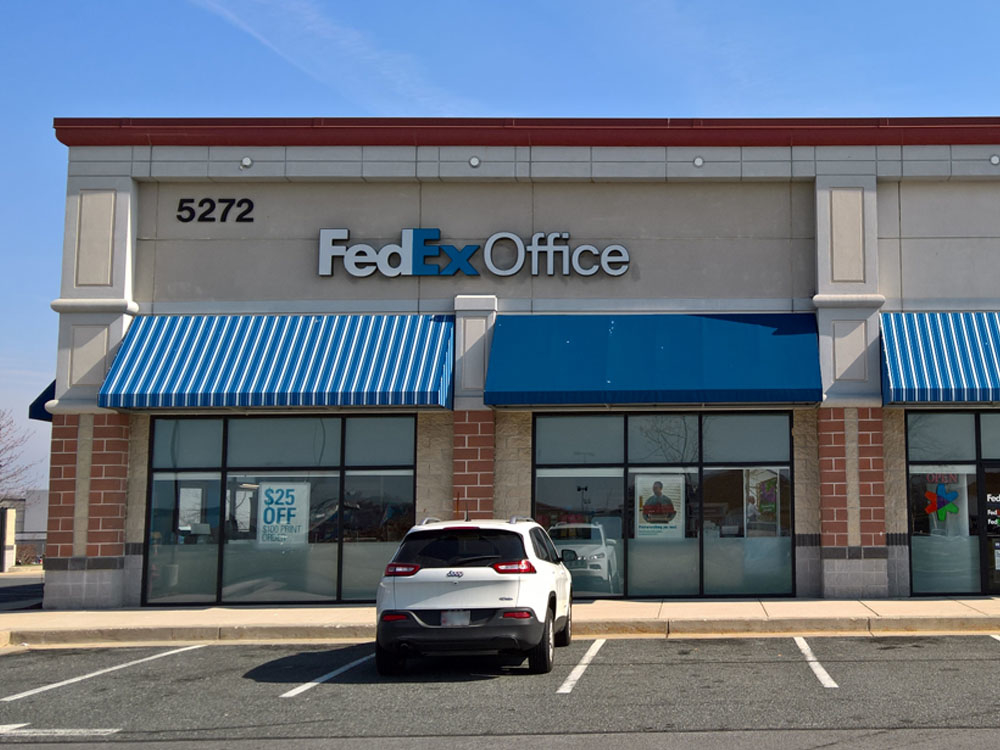 Exterior photo of FedEx Office location at 5272 Campbell Blvd\t Print quickly and easily in the self-service area at the FedEx Office location 5272 Campbell Blvd from email, USB, or the cloud\t FedEx Office Print & Go near 5272 Campbell Blvd\t Shipping boxes and packing services available at FedEx Office 5272 Campbell Blvd\t Get banners, signs, posters and prints at FedEx Office 5272 Campbell Blvd\t Full service printing and packing at FedEx Office 5272 Campbell Blvd\t Drop off FedEx packages near 5272 Campbell Blvd\t FedEx shipping near 5272 Campbell Blvd