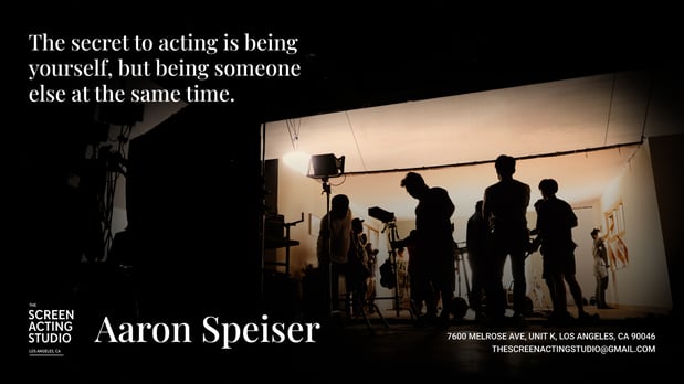 Images Aaron Speiser - The Screen Acting Studio