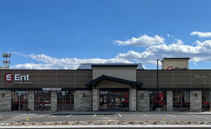 Exterior photo of Ent Credit Union Timnath Service Center in Timnath, Colorado.