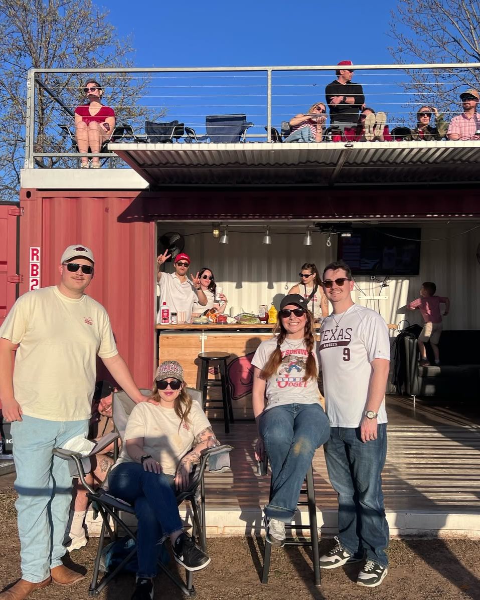 Great day for baseball and an even better day for a Hog win! We enjoyed cheering on the Hogs against Mississippi State and spending time together as a team!