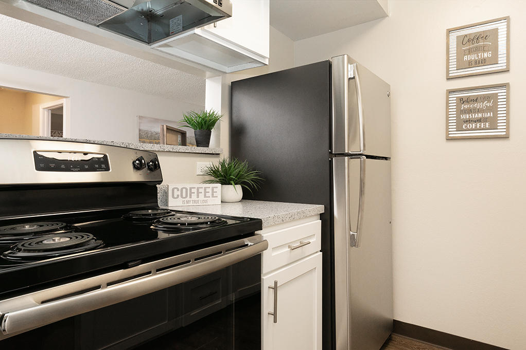 Kitchen With Stainless Steel Appliances & Premium Finishes