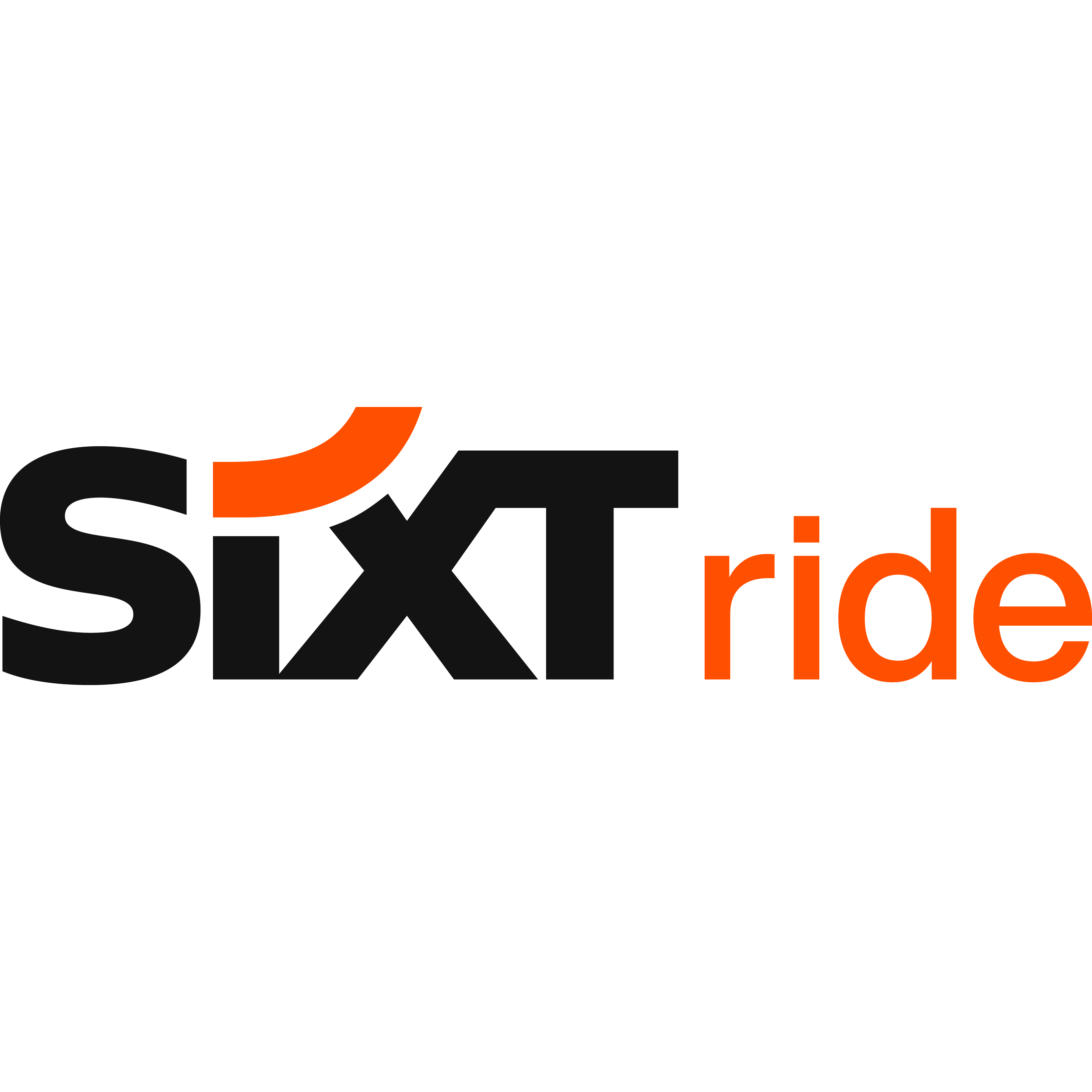 Logo SIXT ride - flughafentransfer, flughafen taxi, limousinenservice