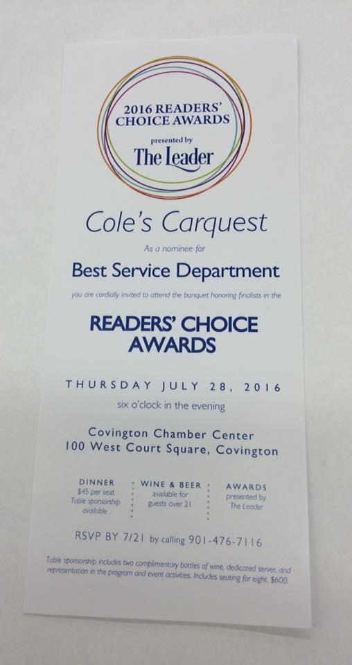 Cole's Carquest Auto Parts & Service Center