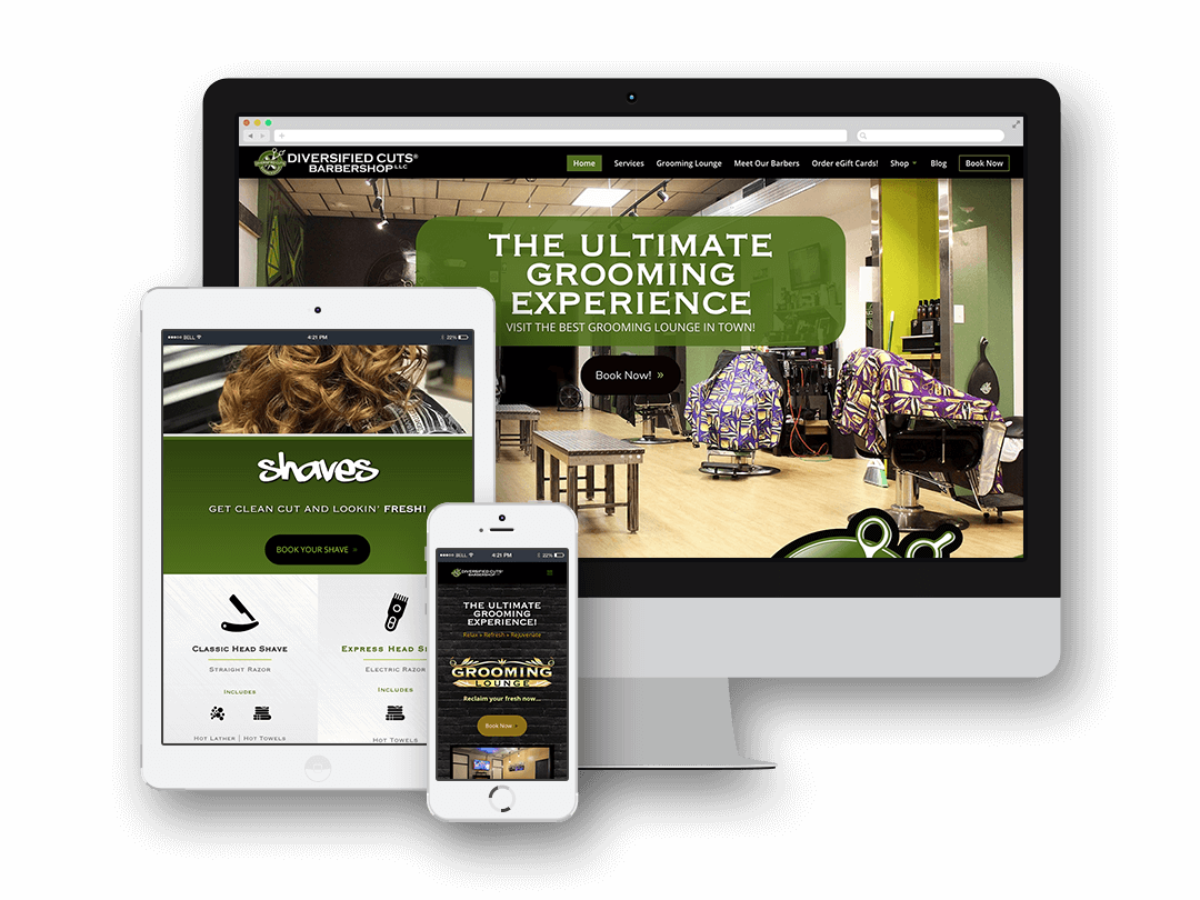 Diversified Cuts Wordpress Driven Website Design created by Why Not Advertising, LLC