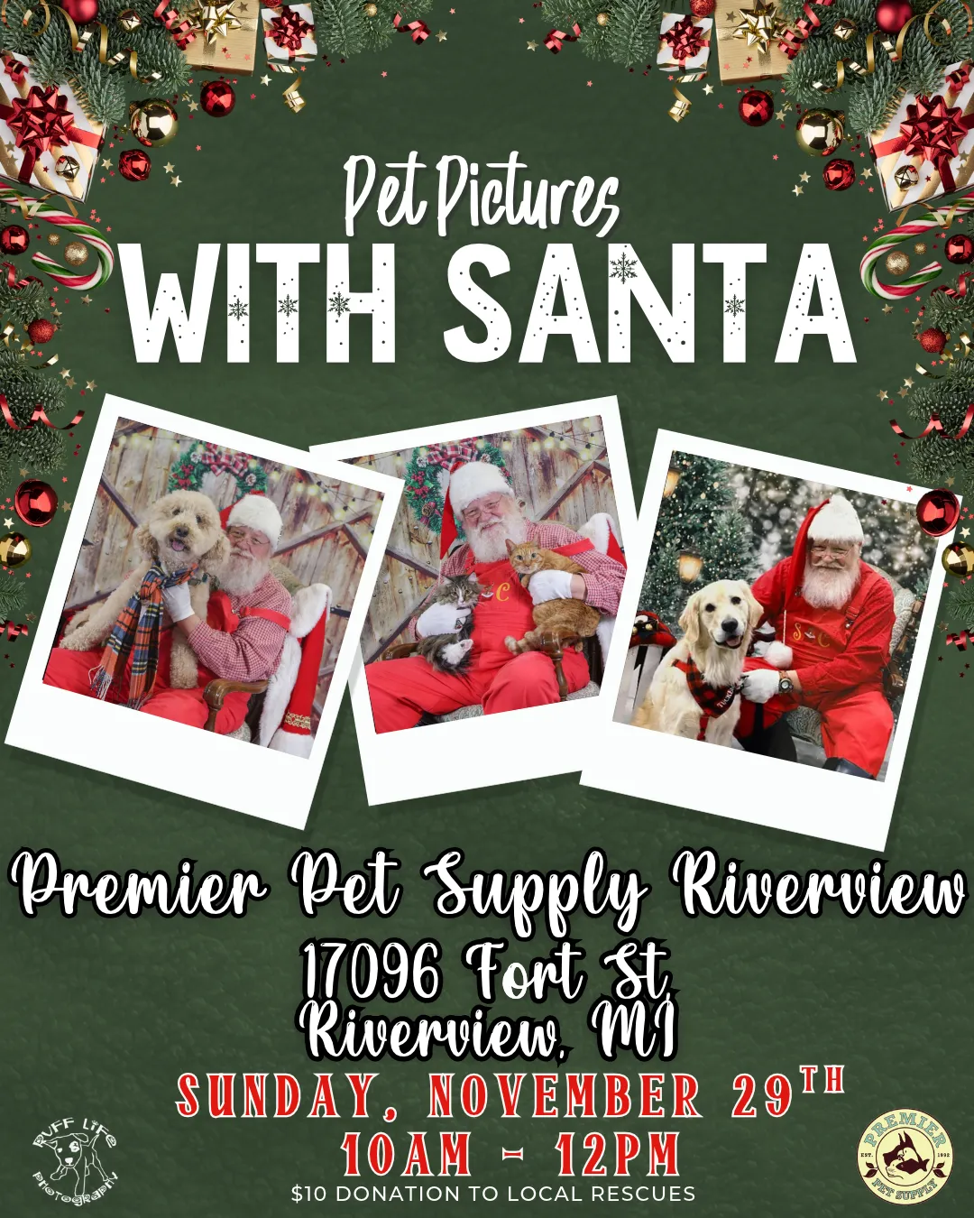 Image of Local Pet Event Santa Pet Photos W/ Ruff Life Photography! | Riverview Nearby