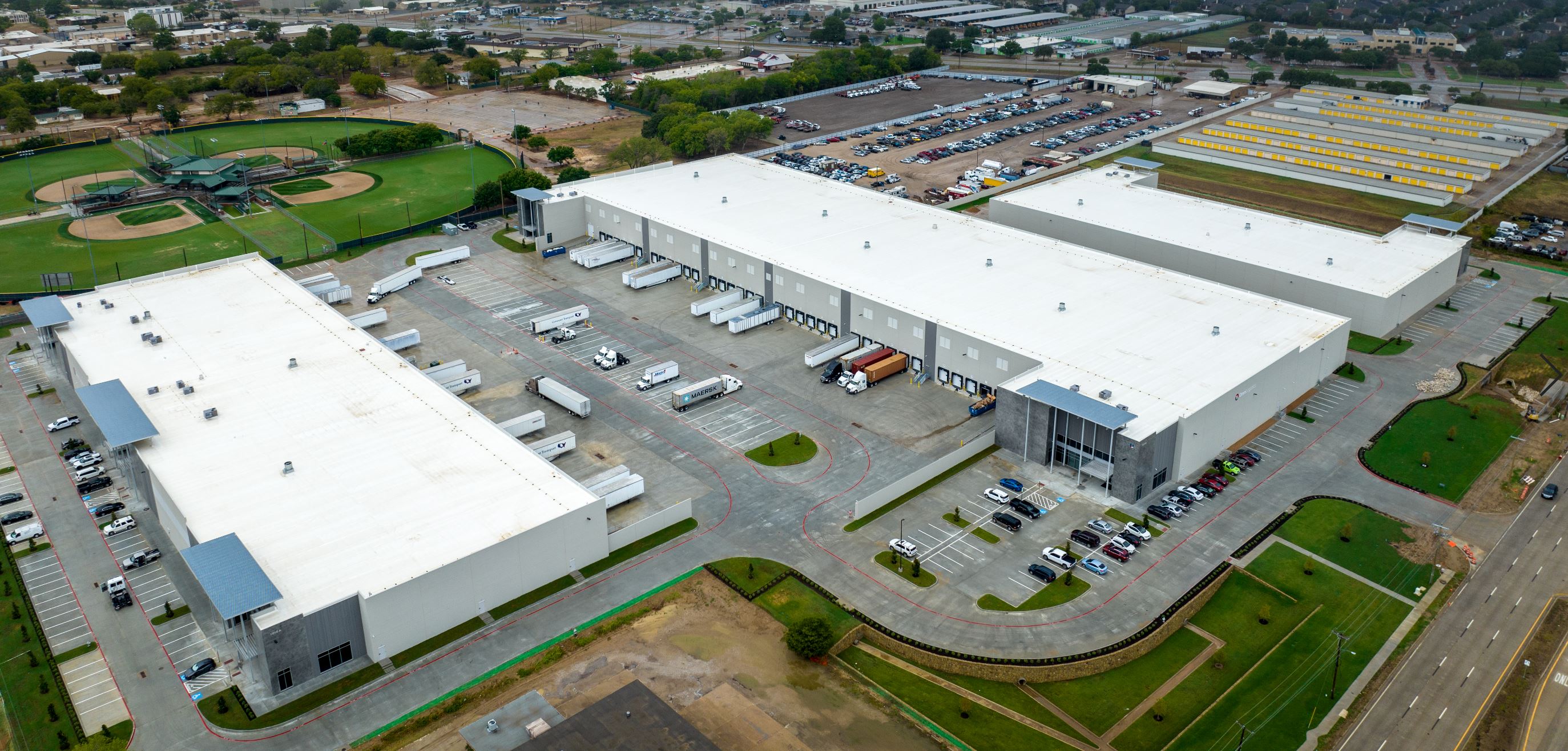 Drone shot of Omni Logistics' Dallas Campus Omni Logistics - Dallas Campus Euless (817)410-9225